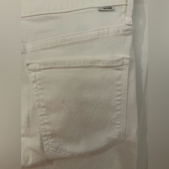 Mother Denim Jeans The Kick It in Fairest of Them All White jeans sz 32 - Picture 6 of 8